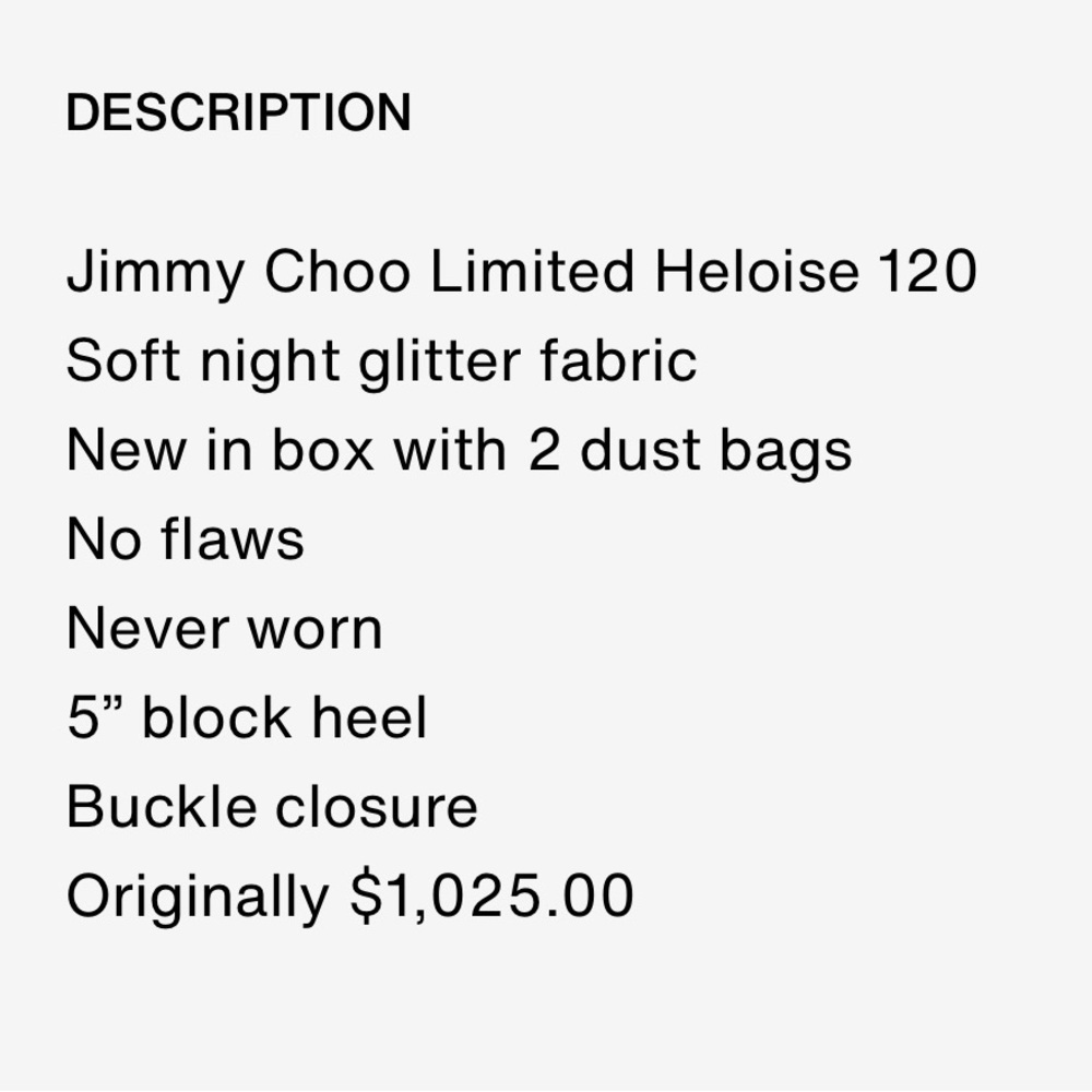 Jimmy Choo Elegant Heloise 120 Black High Heel Sandals - Picture 13 of 13